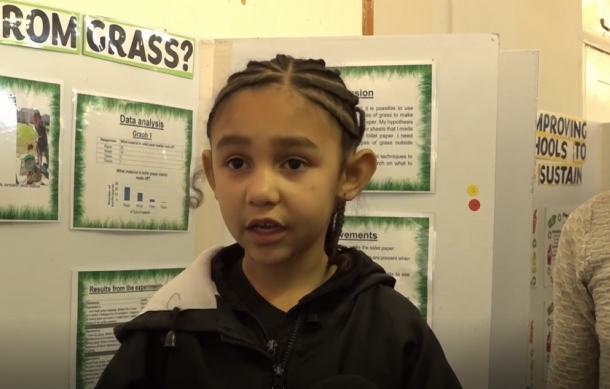 Jazlin van Rooyen wins at the ||Kharas Science Fair