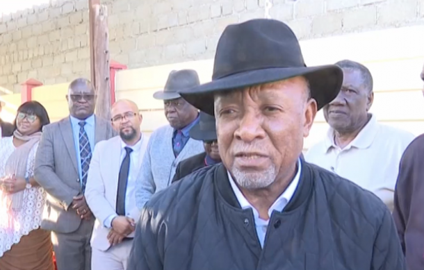 President Mbumba comforts Hanse and Himarwa families