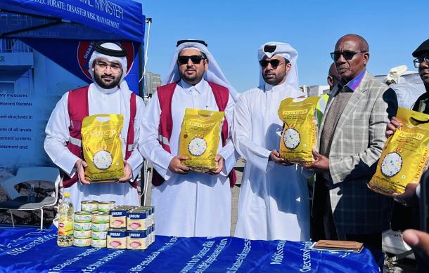 President thanks Qatar for its humanitarian assistance