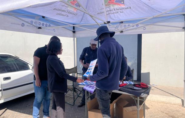 nbc, ECN sensitise Windhoek community to register