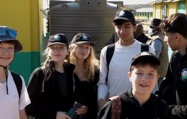 French scholars visits  Omuhaturua Primary School