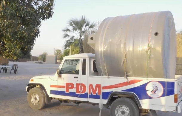 PDM donates water tank to Chinchimane community