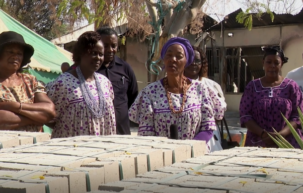 Ondangwa family receives bricks to rebuild home after devastating fire
