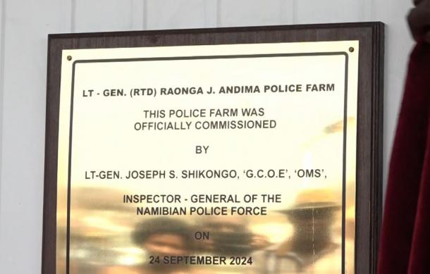Police farm renamed after retired Lt. Gen. Andima