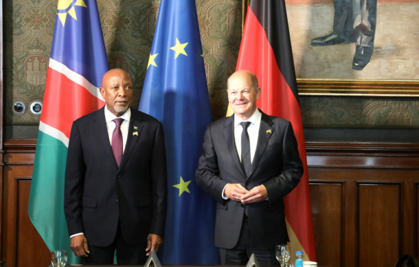 President Mbumba, Chancellor Scholz talk business and reparations