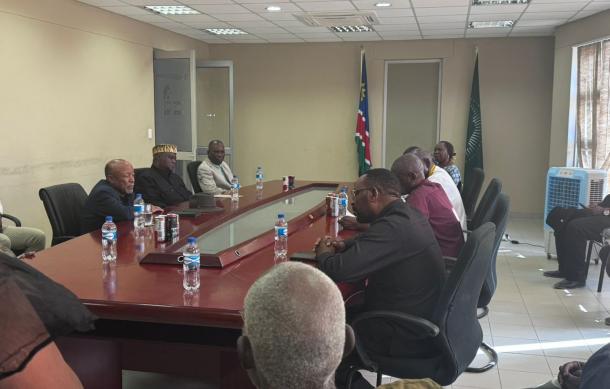 President Mbumba arrives for UNAM wildlife and tourism facilities inauguration