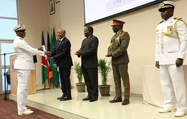 President Mbumba urges officers to demonstrate value of their training