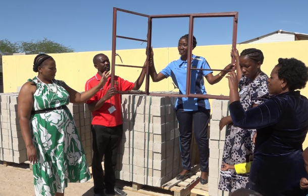Outapi Town Council donates building materials for kindergarten facility