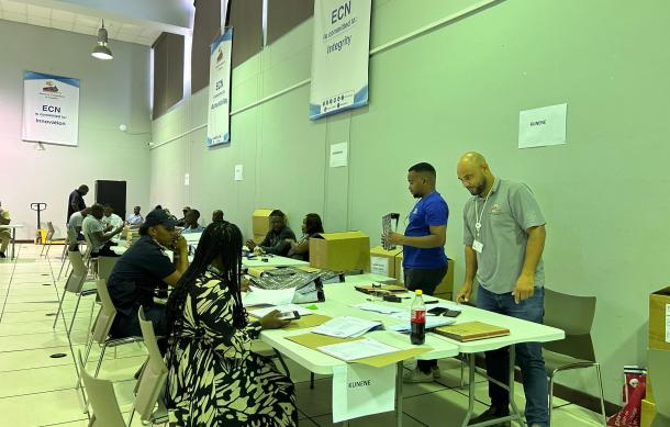 Inspection of National Assembly election materials continues at ECN