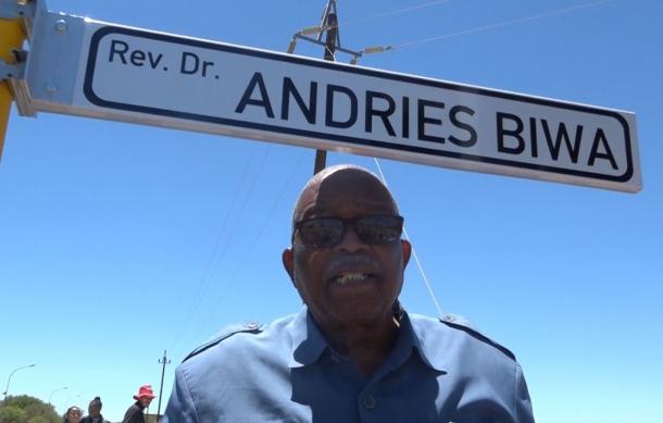Keetmanshoop names street after Rev. Andreas Biwa