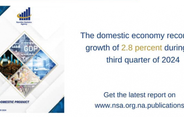 Namibia’s GDP reaches 2.8% in third quarter of 2024