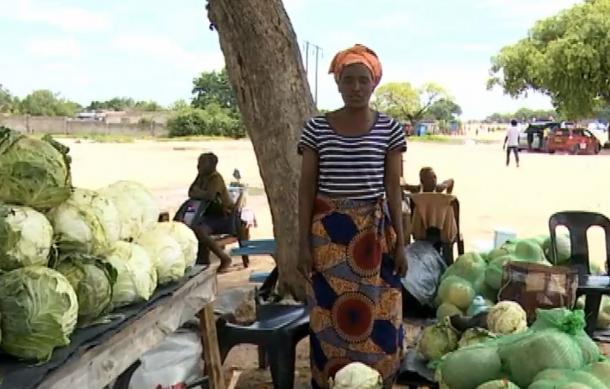 Street vendors in Rundu work through Christmas Day