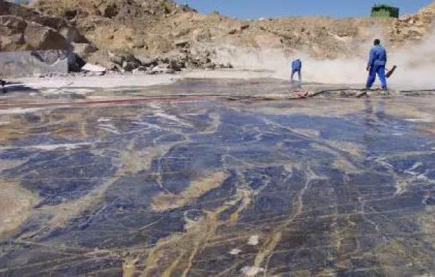 Blue Sodalite rock miners feel exploited