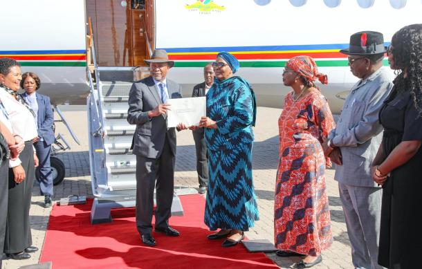 President Mbumba leaves on state visit to Cuba