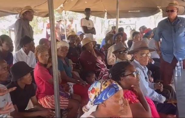 Tsumkwe residents attend New Year event by Ombaye Fishing Company