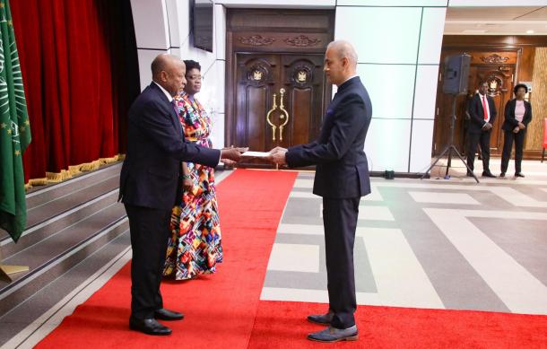 Diplomats present letters of credence President Mbumba