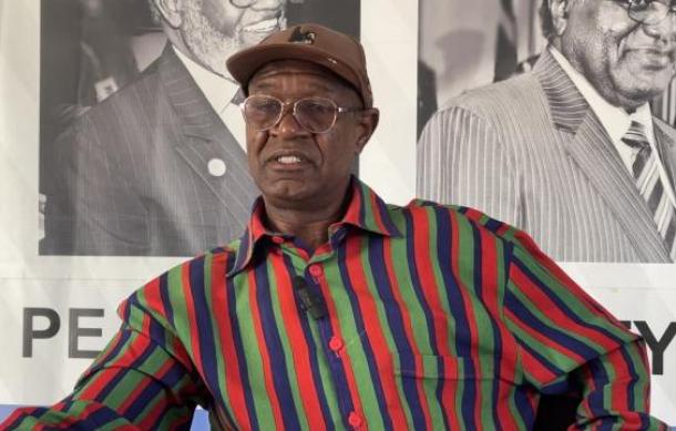 Mourners gather at Swapo office in Swakopmund to honour Dr. Sam Nujoma