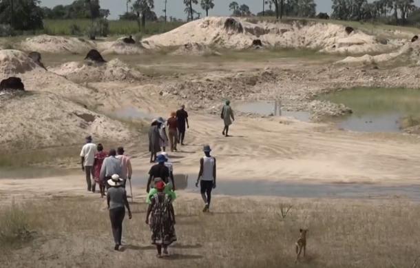 Ekamba villagers protest ongoing sand mining on ancestral land