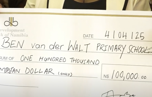 DBN donates N$100,000 to Ben van der Walt Primary for classroom renovations