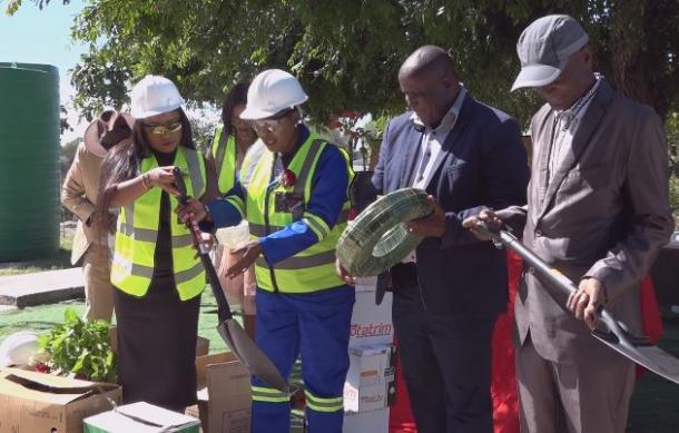 Patron Namundjebo-Shikomba donates safety gear to Ongha VTC