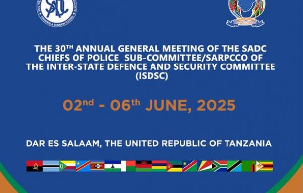 SADC Chiefs of Police to meet in Tanzania for AGM