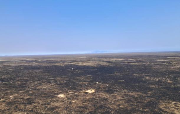 Wildfire spreads into Etosha National Park