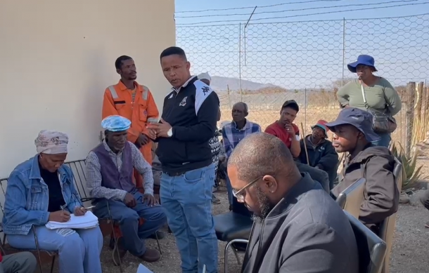 Governor Nujoma tackles land and water woes in Windhoek rural