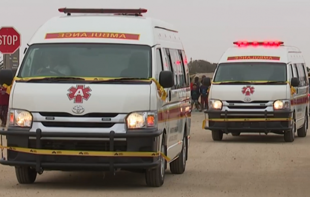 Langer Heinrich Uranium Mine donates two ambulances to Henties Bay Clinic