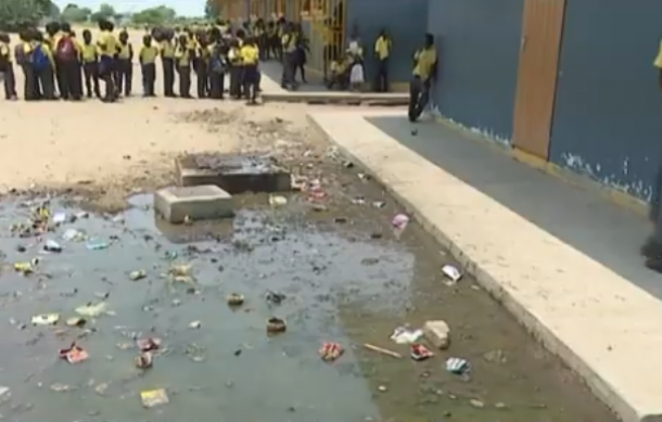 Sewage overflow threatens Rebeca Kambundu Primary School