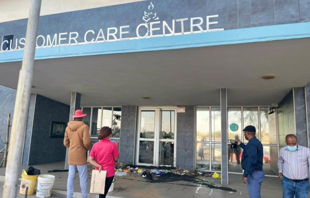 Katutura residents protest years of sewage neglect at City offices