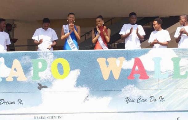 Miss Namibia unveils ‘dream wall’ to inspire students